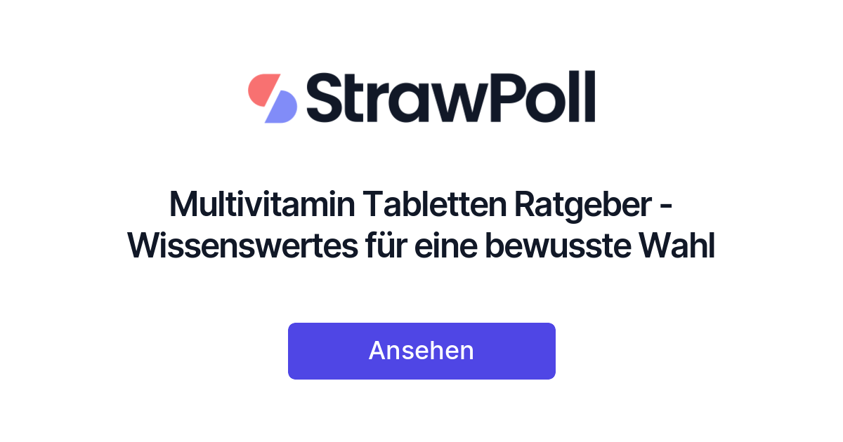 Multivitamin Tabletten Ratgeber & Tests Wissenswertes für eine
